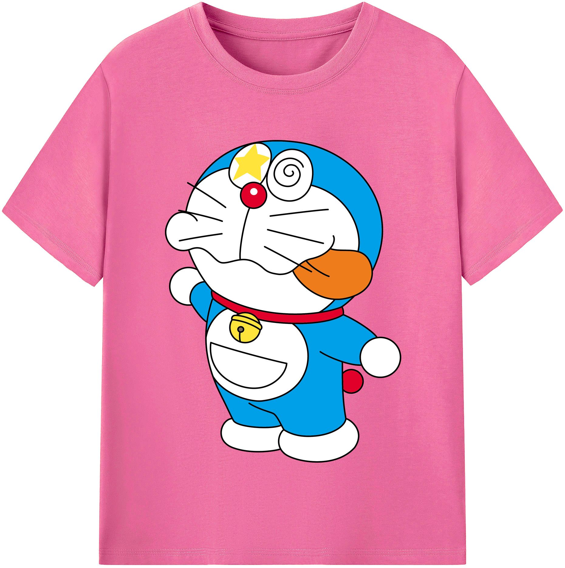 （画像用） ドラえもん Doraemon レディースカジュアルプリントTシャツ（綿100％）